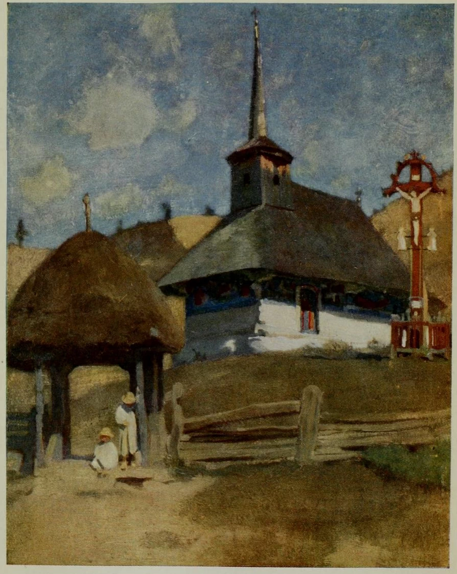 Adrian Scott Stokes - La chiesa di legno in Transilvania 1906